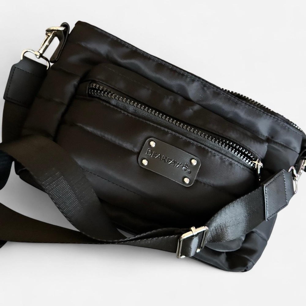 Bearpaw puffer black crossbody bag - Picture 2 of 11